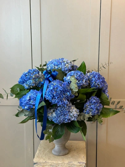 Blue Hydrangea Arrangement