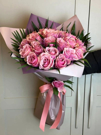 21 Adet Royal Pembe Gül Buketi