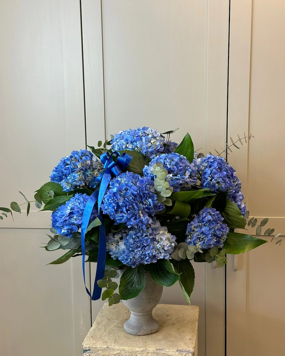 Blue Hydrangea Arrangement